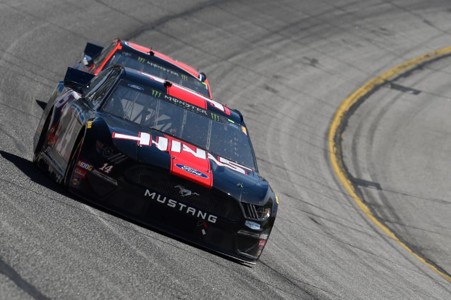 Ford led 177 of the 325 laps Sunday afternoon, as five Mustangs finished inside the top 10. Ford led 177 of the 325 laps Sunday afternoon, as five Mustangs finished inside the top 10.